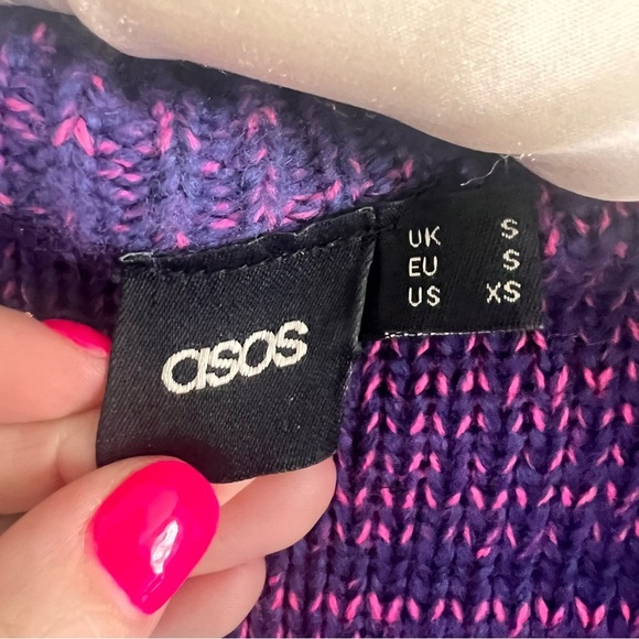 ASOS Multi-Colored Women's Cardigan Sweater Small - Picture 3 of 3